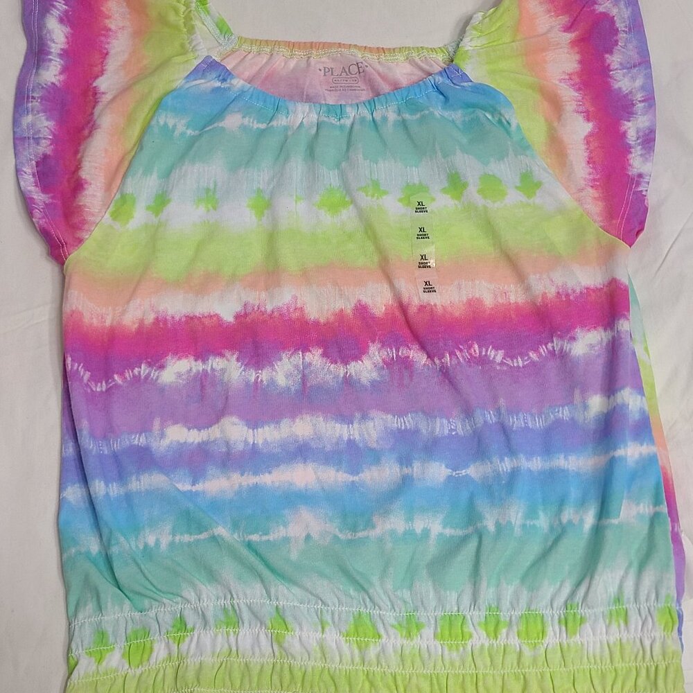 Girls Print Smock Top
